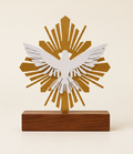 Escultura de Mesa Espírito Santo com Resplendor — Arte de Casa