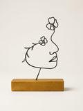 Escultura Aramada Duas Flores — Arte de Casa